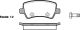 Комплект тормозных колодок PEUGEOT 308, LAND ROVER, FORD S-MAX, WOKING (P1336300)