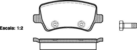 Комплект тормозных колодок PEUGEOT 308, LAND ROVER, FORD S-MAX, WOKING (P1336300)