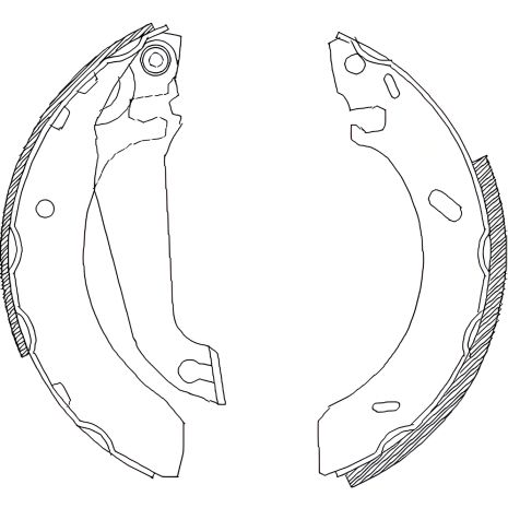 Гальмівні колодки комплекти для Ford Escort та Orion задні REMSA (430400)