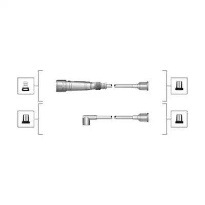 Комплект проводів запалювання VW PASSAT, AUDI A6, MAGNETIMARELLI (941319170103)