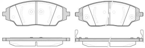 Комплект тормозных колодок CHEVROLET AVEO, CHEVROLET COBALT, WOKING (P1437302)