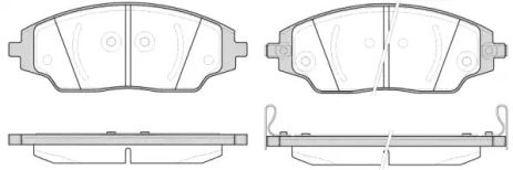 Комплект тормозных колодок CHEVROLET AVEO, CHEVROLET COBALT, WOKING (P1437302)