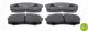 Комплект гальмівних колодок, дискове гальмо LEXUS LX, MITSUBISHI PAJERO, FERODO (FDB1021)