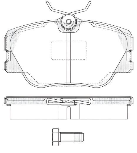 Гальмівних колодок Комплект, дискове гальмо FIAT CROMA, MERCEDES-BENZ V-CLASS, REMSA (018900)