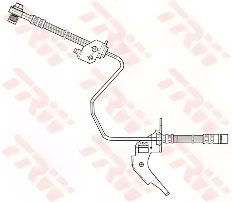 Гальмівний шланг CHEVROLET ASTRA, VAUXHALL COMBO, TRW (PHD566) Гальмівний шланг CHEVROLET ASTRA, VAUXHALL COMBO, TRW (PHD566)