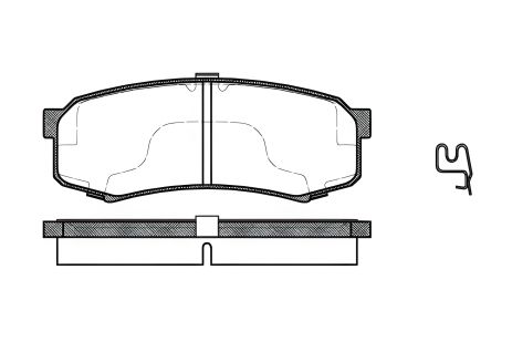 Комплект тормозных колодок, дисковый тормоз LEXUS GX, MITSUBISHI PAJERO, REMSA (041304) Комплект тормозных колодок, дисковый тормоз LEXUS GX, MITSUBISHI PAJERO, REMSA (041304)