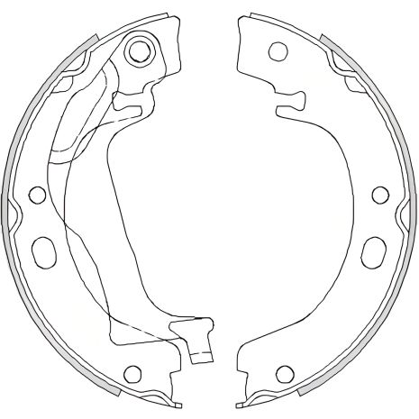 Комплект колодок гальмівних, гальмо стоянки TOYOTA COROLLA, REMSA (475300)