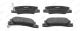 Комплект тормозных колодок TOYOTA COROLLA JURID (572182J)