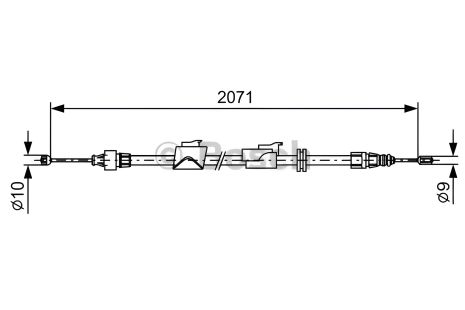 Ручного гальма трос FORD GALAXY, BOSCH (1987482242) Ручного гальма трос FORD GALAXY, BOSCH (1987482242)