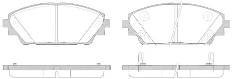 Комплект тормозных колодок, дисковый тормоз MAZDA CX-3, WOKING (P1469302)