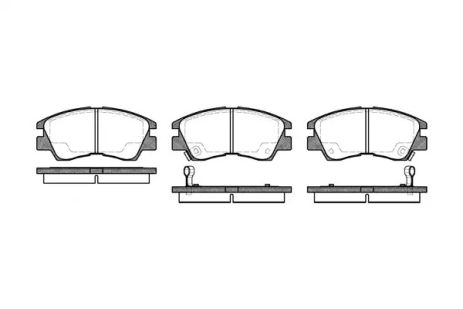 Комплект тормозных колодок MITSUBISHI L200, MITSUBISHI PAJERO, WOKING (P375302)