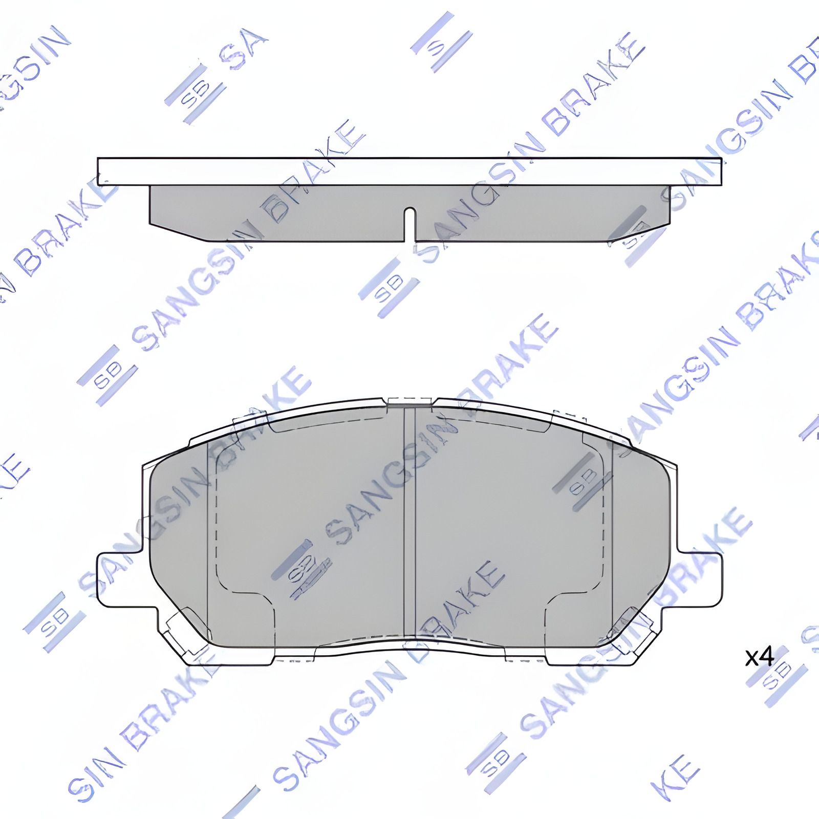 Тормозные колодки комплект TOYOTA HIGHLANDER/LEXUS RX, HI-Q (SP1384) Тормозные колодки комплект TOYOTA HIGHLANDER/LEXUS RX, HI-Q (SP1384)