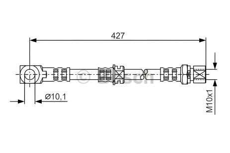Тормозной шланг для Vauxhall Omega, Opel Omega, BOSCH (1987476690) Тормозной шланг для Vauxhall Omega, Opel Omega, BOSCH (1987476690)