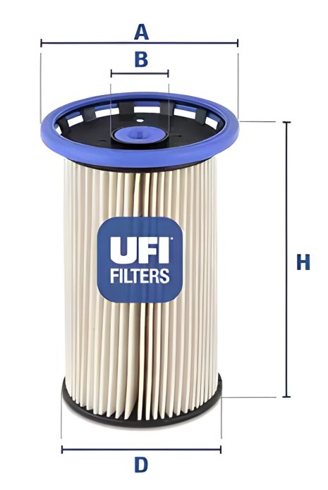 Топливный фильтр AUDI Q3, SEAT ALHAMBRA, UFI (2602600) Топливный фильтр AUDI Q3, SEAT ALHAMBRA, UFI (2602600)