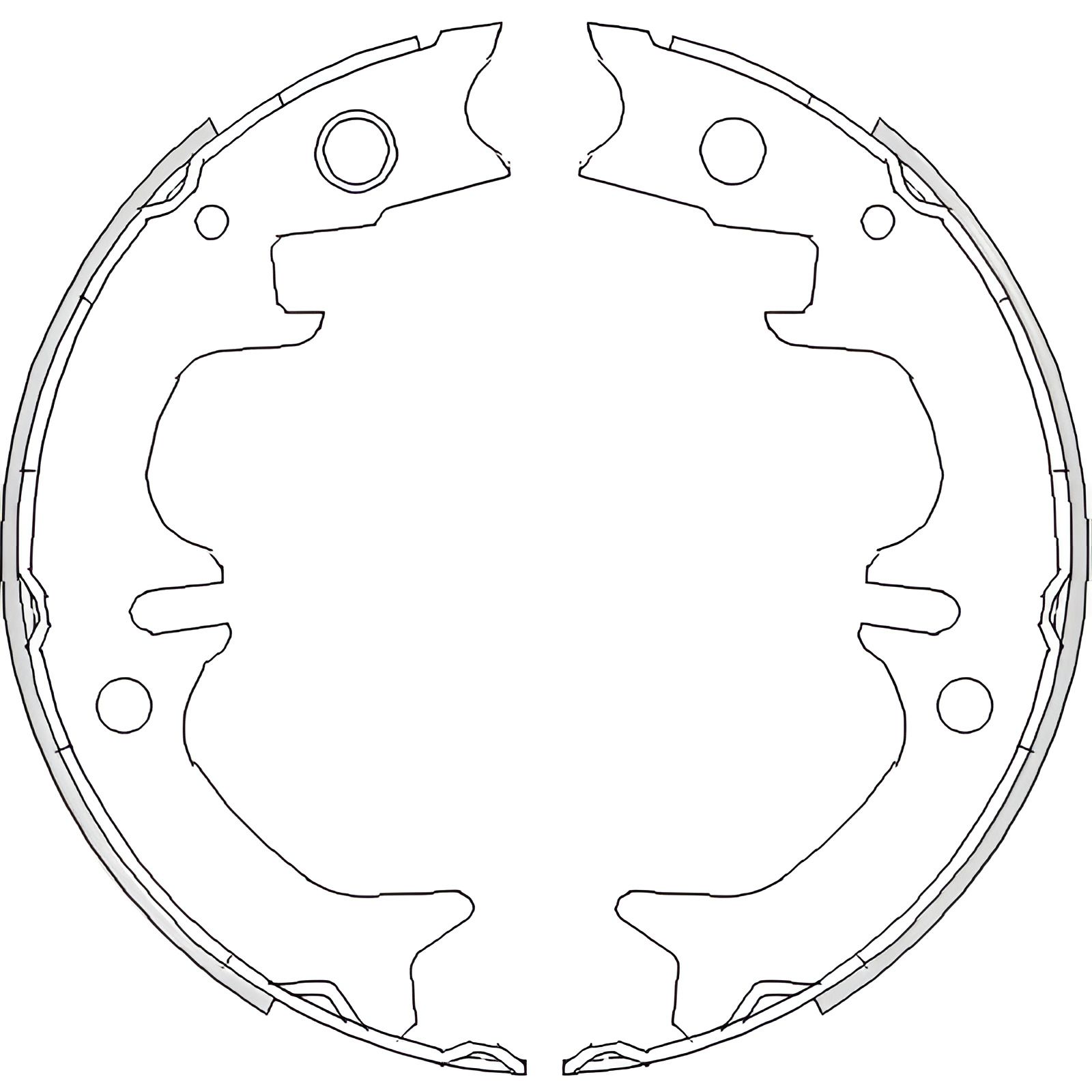 Комплект гальмівних колодок, гальмо стоянки LEXUS ES, TOYOTA CAMRY, WOKING (Z473100) Комплект гальмівних колодок, гальмо стоянки LEXUS ES, TOYOTA CAMRY, WOKING (Z473100)