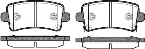 Комплект тормозных колодок, дисковый тормоз CHEVROLET MALIBU, SAAB 9-5, REMSA (138804) Комплект тормозных колодок, дисковый тормоз CHEVROLET MALIBU, SAAB 9-5, REMSA (138804)