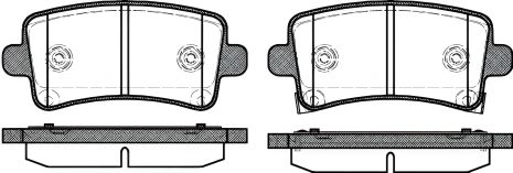 Дисковый тормозной комплект колодок для CHEVROLET MALIBU, SAAB 9-5, REMSA (138804) Дисковый тормозной комплект колодок для CHEVROLET MALIBU, SAAB 9-5, REMSA (138804)