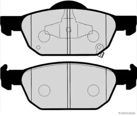 Комплект гальмівних колодок, дискове гальмо HONDA ACCORD, JAKOPARTS (J3604053)