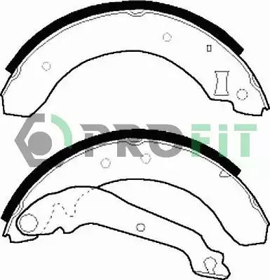 Комплект тормозных колодок FORD SIERRA, PROFIT (50010176)