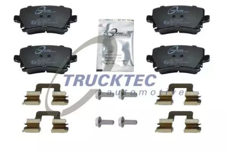 Комплект гальмівних колодок, дискове гальмо SKODA SUPERB, SEAT LEON, TRUCKTEC (0735138)