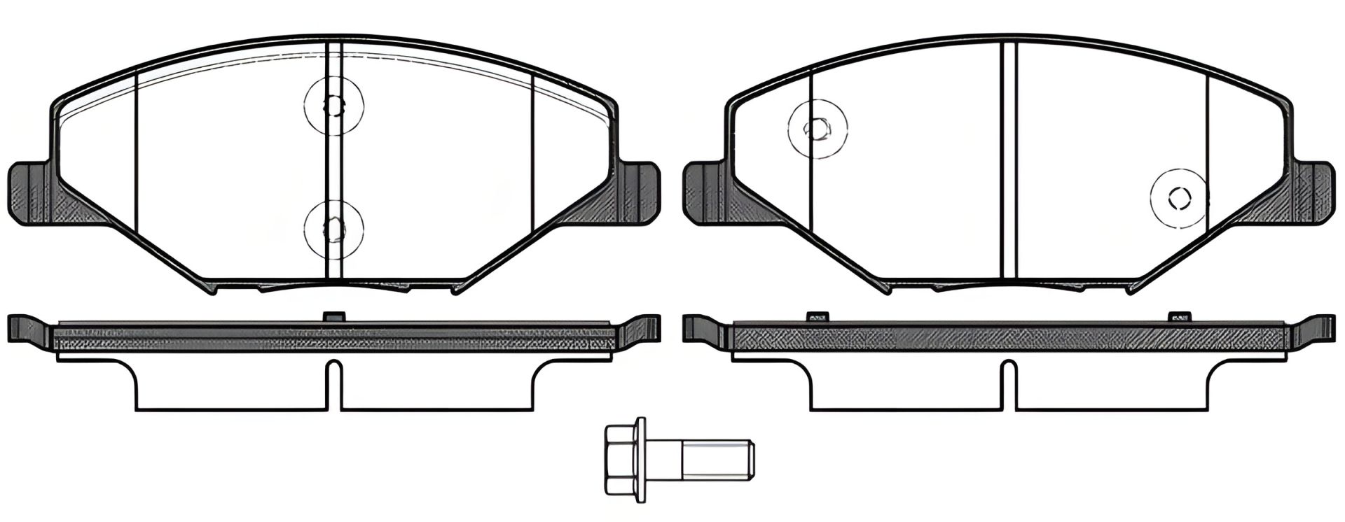 Гальмівних колодок комплект AUDI A1, ZHONGHUA(BRILLIANCE) V5, SEAT IBIZA, WOKING (P1453300) Гальмівних колодок комплект AUDI A1, ZHONGHUA(BRILLIANCE) V5, SEAT IBIZA, WOKING (P1453300)