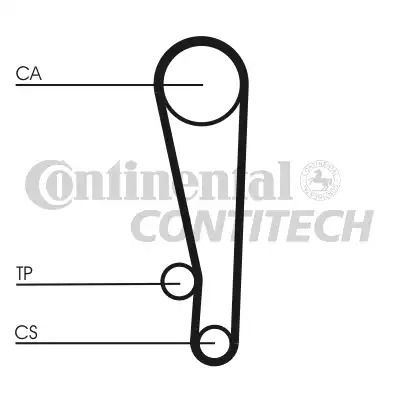 Givest Timing Belt Chery QQ3, Kia Picanto, Contitech (CT1013)