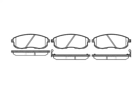 Комплект тормозных колодок, дисковый тормоз INFINITI I30, NISSAN TEANA, REMSA (029312)