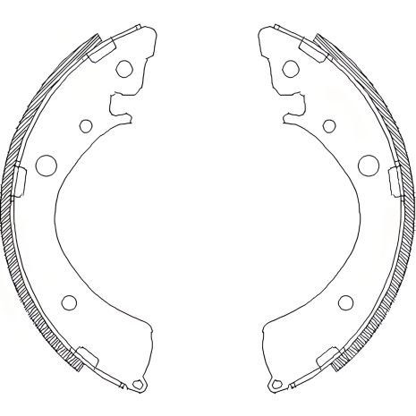 Комплект гальмівних колодок HONDA CIVIC, REMSA (436700) Комплект гальмівних колодок HONDA CIVIC, REMSA (436700)