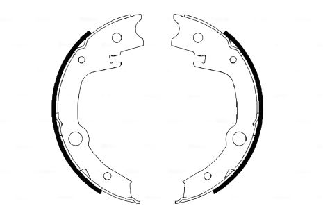 Комплект колодок стояночного тормоза TOYOTA WISH, BOSCH (0986487679) Комплект колодок стояночного тормоза TOYOTA WISH, BOSCH (0986487679)