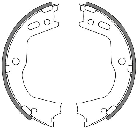 Комплект тормозных колодок, стояночный тормоз для HYUNDAI SANTA FE, KIA SORENTO, REMSA (466600)