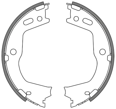 Гальмівні колодки для стоянкового гальма HYUNDAI SANTA FE, KIA SORENTO, REMSA (466600)