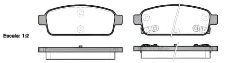 Тормозні колодки для CHEVROLET TRAX, OPEL CASCADA, REMSA (143202)