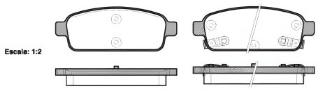 Гальмівних колодок комплект, дискове гальмо CHEVROLET TRAX, OPEL CASCADA, REMSA (143202)