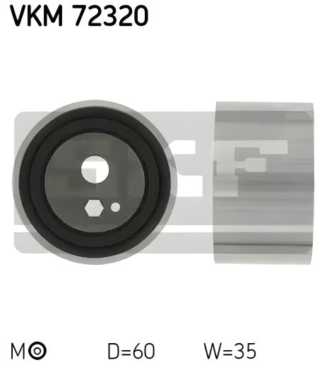 Натяжний ременя ролик ГРМ LDV CUB, NISSAN CABSTAR, SKF (VKM72320) Натяжний ременя ролик ГРМ LDV CUB, NISSAN CABSTAR, SKF (VKM72320)