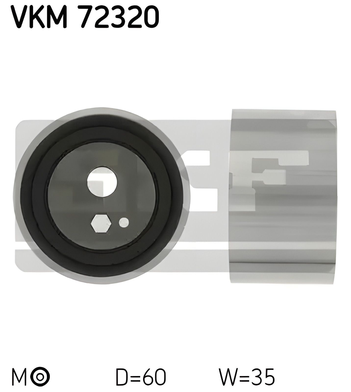Натяжний ременя ролик ГРМ LDV CUB, NISSAN CABSTAR, SKF (VKM72320) Натяжний ременя ролик ГРМ LDV CUB, NISSAN CABSTAR, SKF (VKM72320)