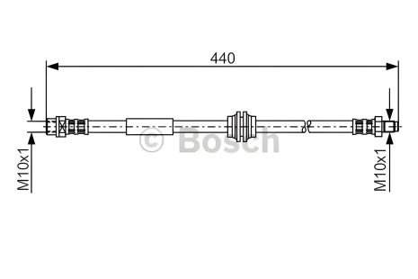 Тормозной шланг BOSCH (1987476808) для MINI Тормозной шланг BOSCH (1987476808) для MINI