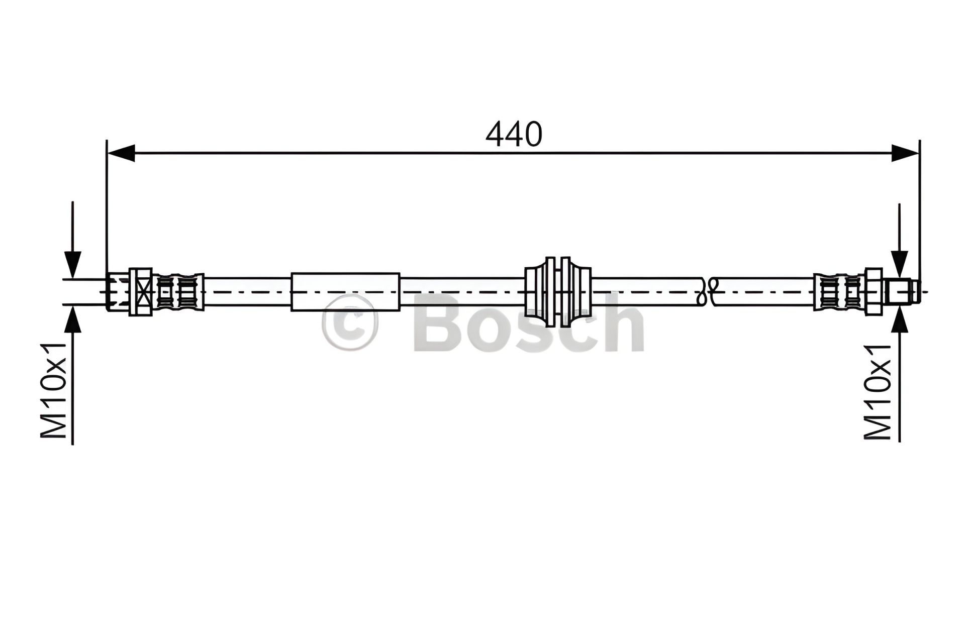 Тормозной шланг BOSCH (1987476808) для MINI Тормозной шланг BOSCH (1987476808) для MINI