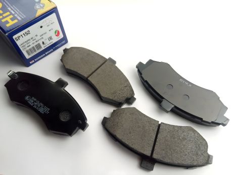 Гальмівні передні колодки для Cerato 14', Hi-Q (SP1152) (58101-2DA31) Гальмівні передні колодки для Cerato 14', Hi-Q (SP1152) (58101-2DA31)