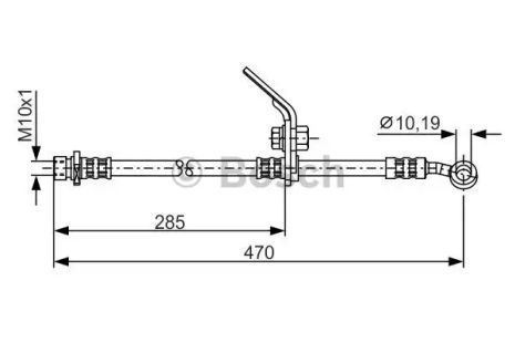Шланг гальмівний HONDA ACCORD, BOSCH (1987481328)