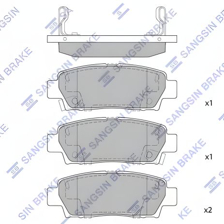 Дискові гальмівні колодки комплект для TOYOTA AVALON, HI-Q (SP2022) Дискові гальмівні колодки комплект для TOYOTA AVALON, HI-Q (SP2022)