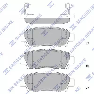 Набір гальмівних колодок, Toyota Avalon, Hi-Q (SP2022) Диск гальмо