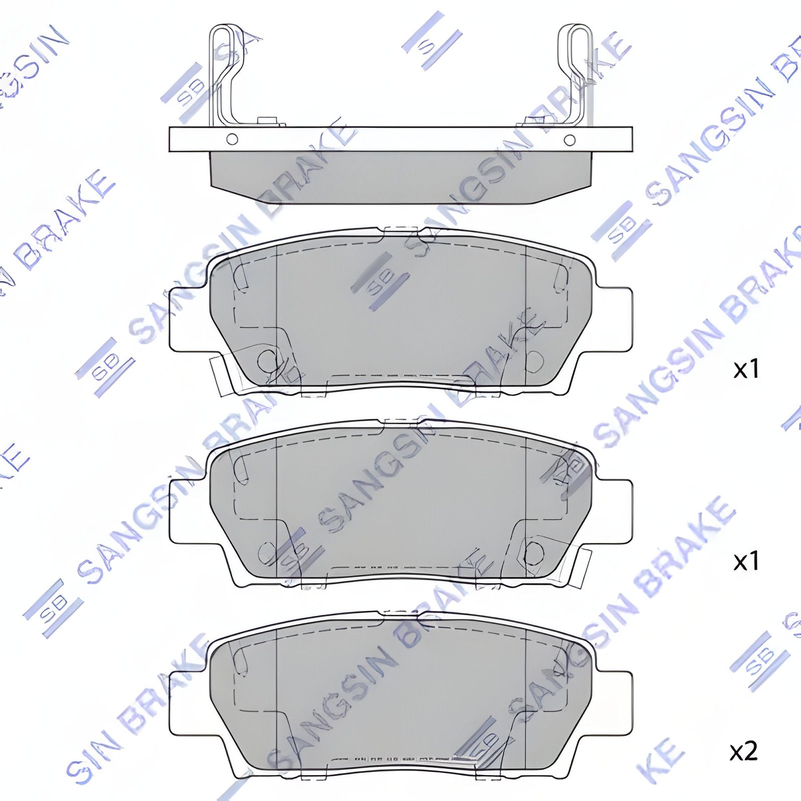 Дискові гальмівні колодки комплект для TOYOTA AVALON, HI-Q (SP2022) Дискові гальмівні колодки комплект для TOYOTA AVALON, HI-Q (SP2022)