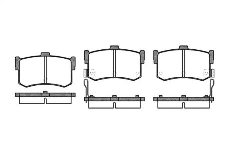 Набір гальмівних майданчиків, легенда Acura, Hyundai Sonata, REMSA (024202)