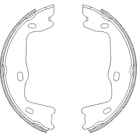 Комплект тормозных колодок, стояночный тормоз CHEVROLET VECTRA, SAAB 9-5, REMSA (465100) Комплект тормозных колодок, стояночный тормоз CHEVROLET VECTRA, SAAB 9-5, REMSA (465100)