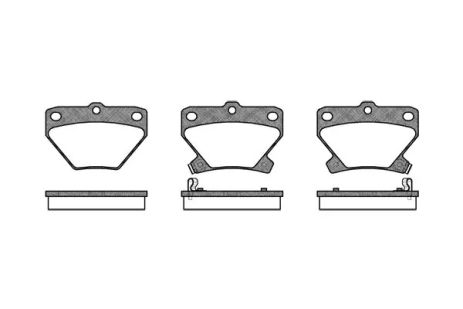 Комплект тормозных колодок TOYOTA MATRIX, TOYOTA COROLLA, TOYOTA CELICA, WOKING (P641302)