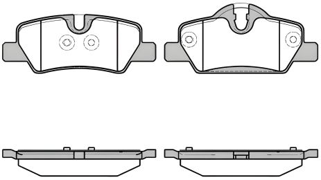 Тормозной комплект (дисковые колодки) для MINI от REMSA (160000)
