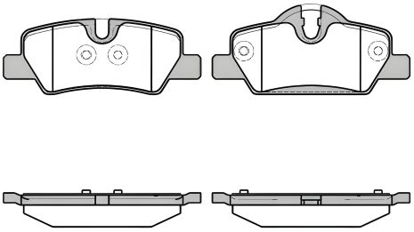 Комплект гальмівних колодок MINI MINI, REMSA (160000)