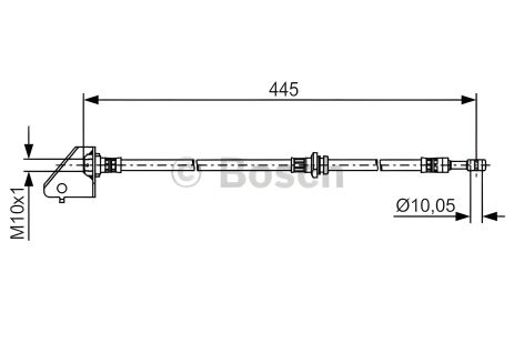 Тормозной шланг для KIA SPORTAGE и HYUNDAI TUCSON, BOSCH (1987481497)