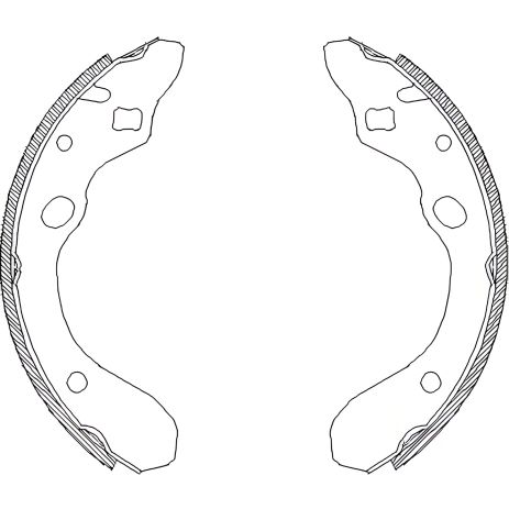 Комплект тормозных колодок для MAZDA 323, REMSA 414700