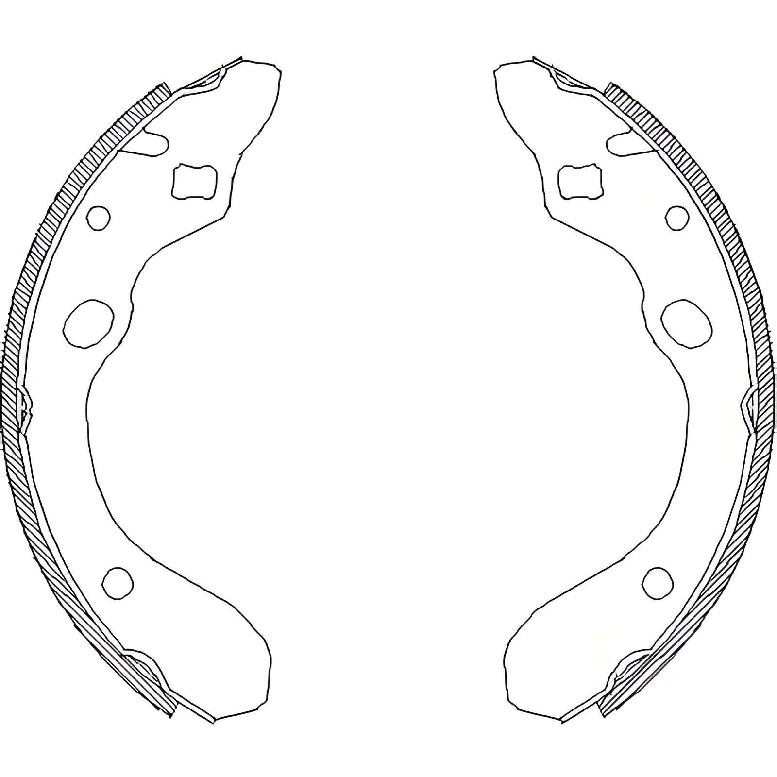 Комплект тормозных колодок для MAZDA 323, REMSA 414700 Комплект тормозных колодок для MAZDA 323, REMSA 414700